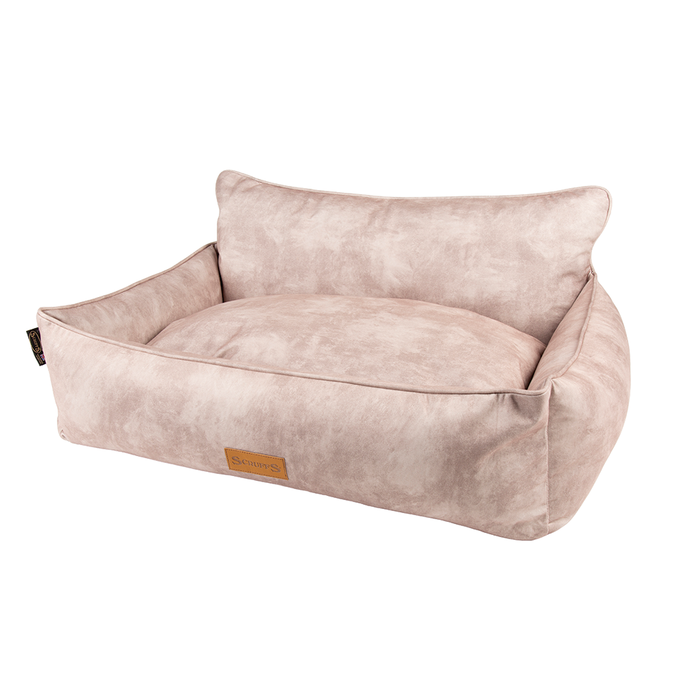 Kensington Box Dog Bed (in Cream, Chocolate, Navy or Grey) by Scruffs-4