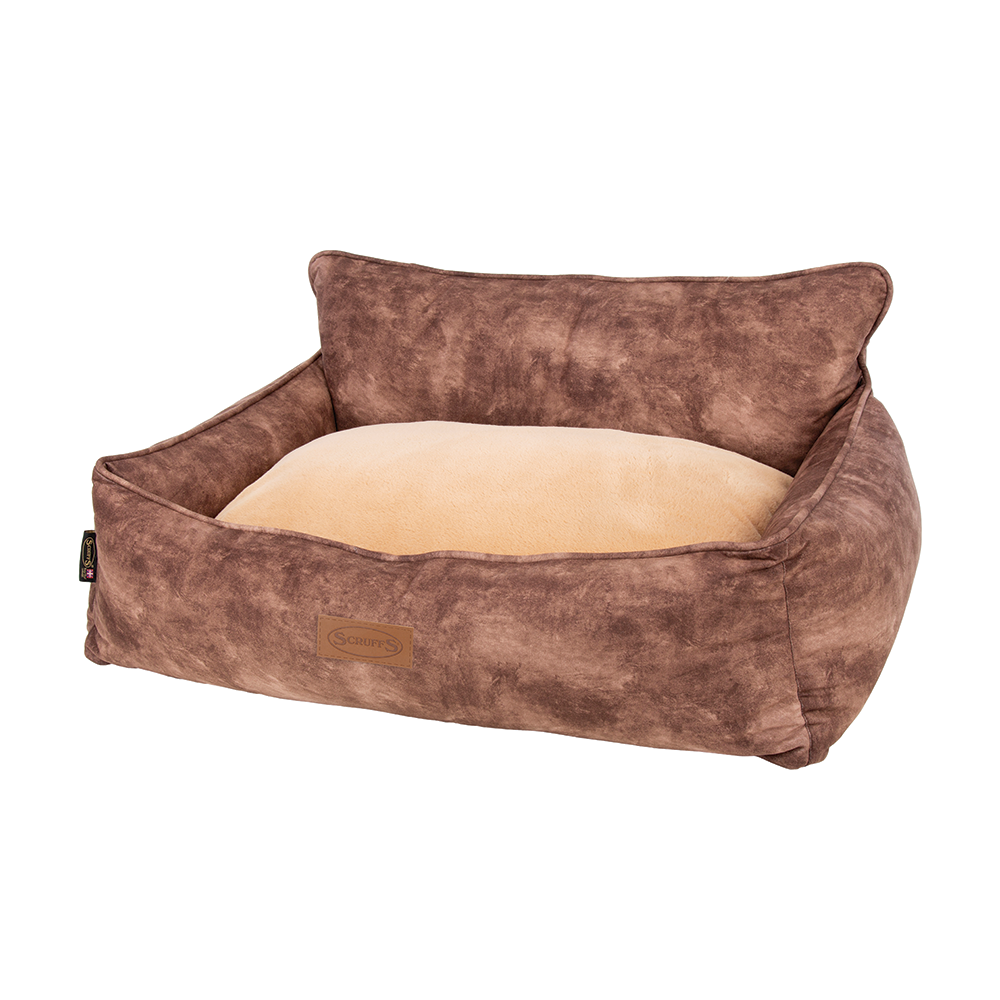 Kensington Box Dog Bed (in Cream, Chocolate, Navy or Grey) by Scruffs-2