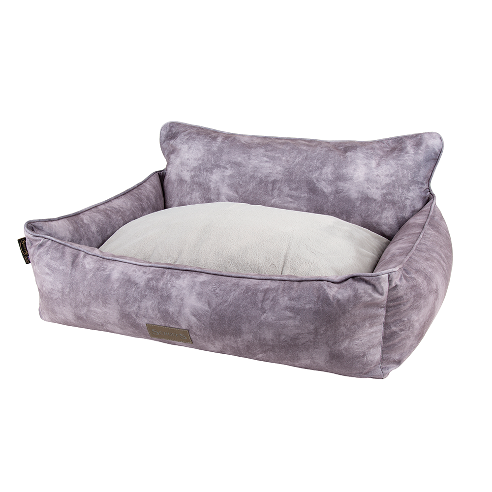 Kensington Box Dog Bed (in Cream, Chocolate, Navy or Grey) by Scruffs-8
