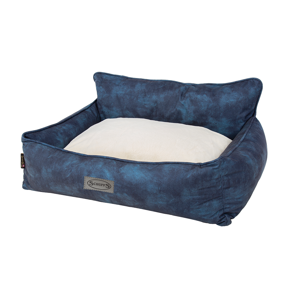 Kensington Box Dog Bed (in Cream, Chocolate, Navy or Grey) by Scruffs-11