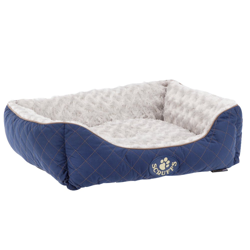 Wilton Box Dog Bed (in Blue, Grey, Black, Brown) by Scruffs-1