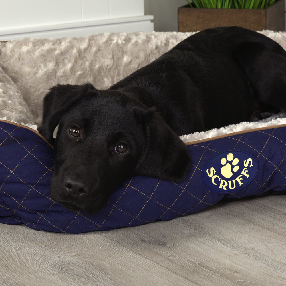 Wilton Box Dog Bed (in Blue, Grey, Black, Brown) by Scruffs-8