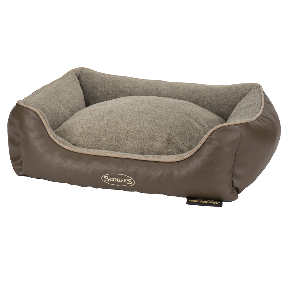 Chateau Memory Foam Orthopaedic Box Dog Bed (Dove, Latte) by Scruffs-6