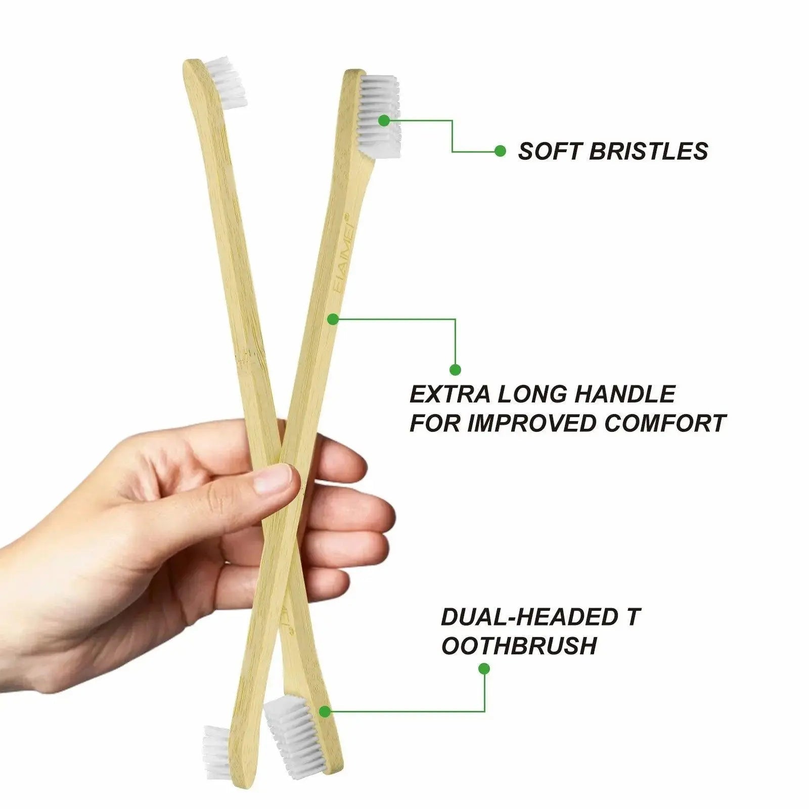 ELAIMEI Bamboo Pet Toothbrush Set-1