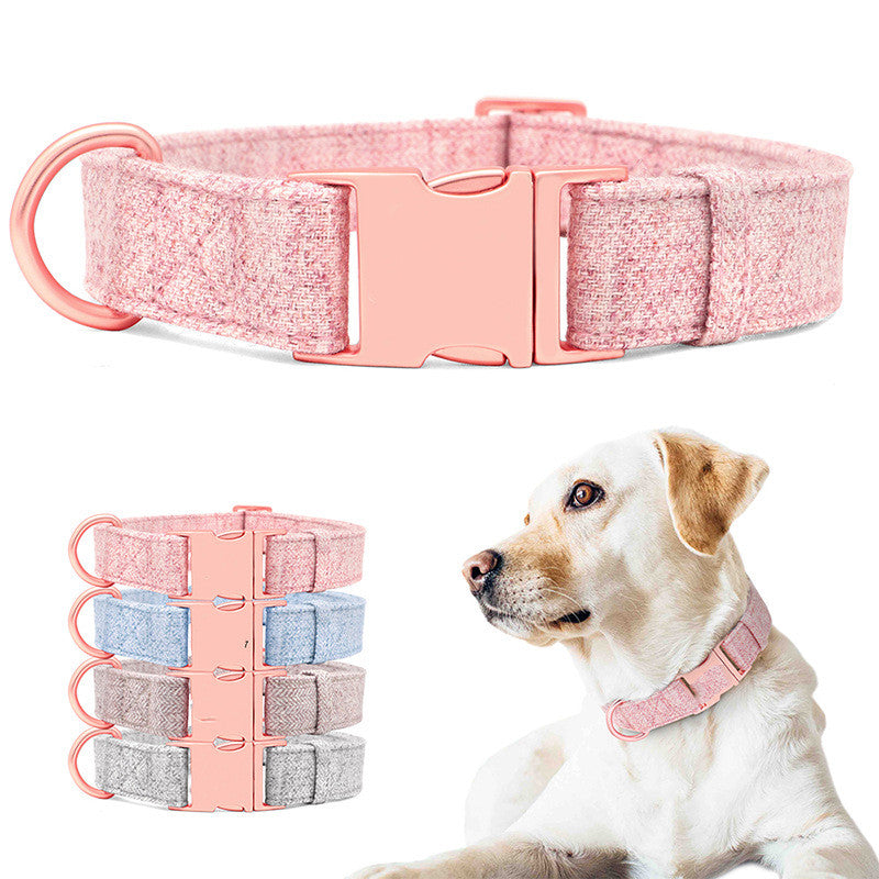 Engraved Adjustable Non-Woven Dog Collar-0