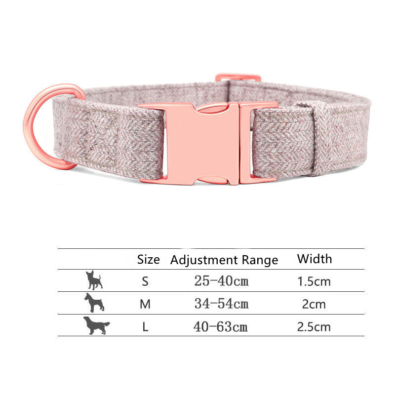 Engraved Adjustable Non-Woven Dog Collar-12