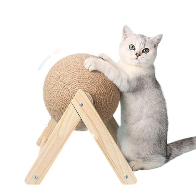 Cat Scratching Ball Toy Kitten Sisal Rope Ball Board Grinding Paws Toys Cats Scratcher Wear-resistant Pet Furniture supplies-0