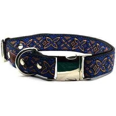 Majestic Cotton Dog Collar with Custom Engraving-1